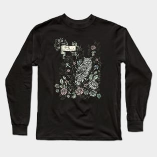 Floral Owl. Long Sleeve T-Shirt